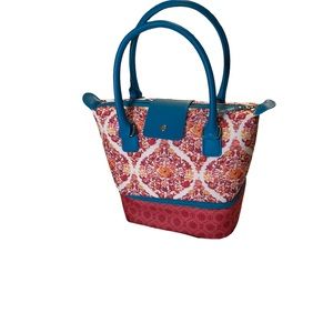 PONIEER WOMAN LUNCH BAG OR MAKEUP BAG TWO ZIPPERED STORAGE PLACES Insulated